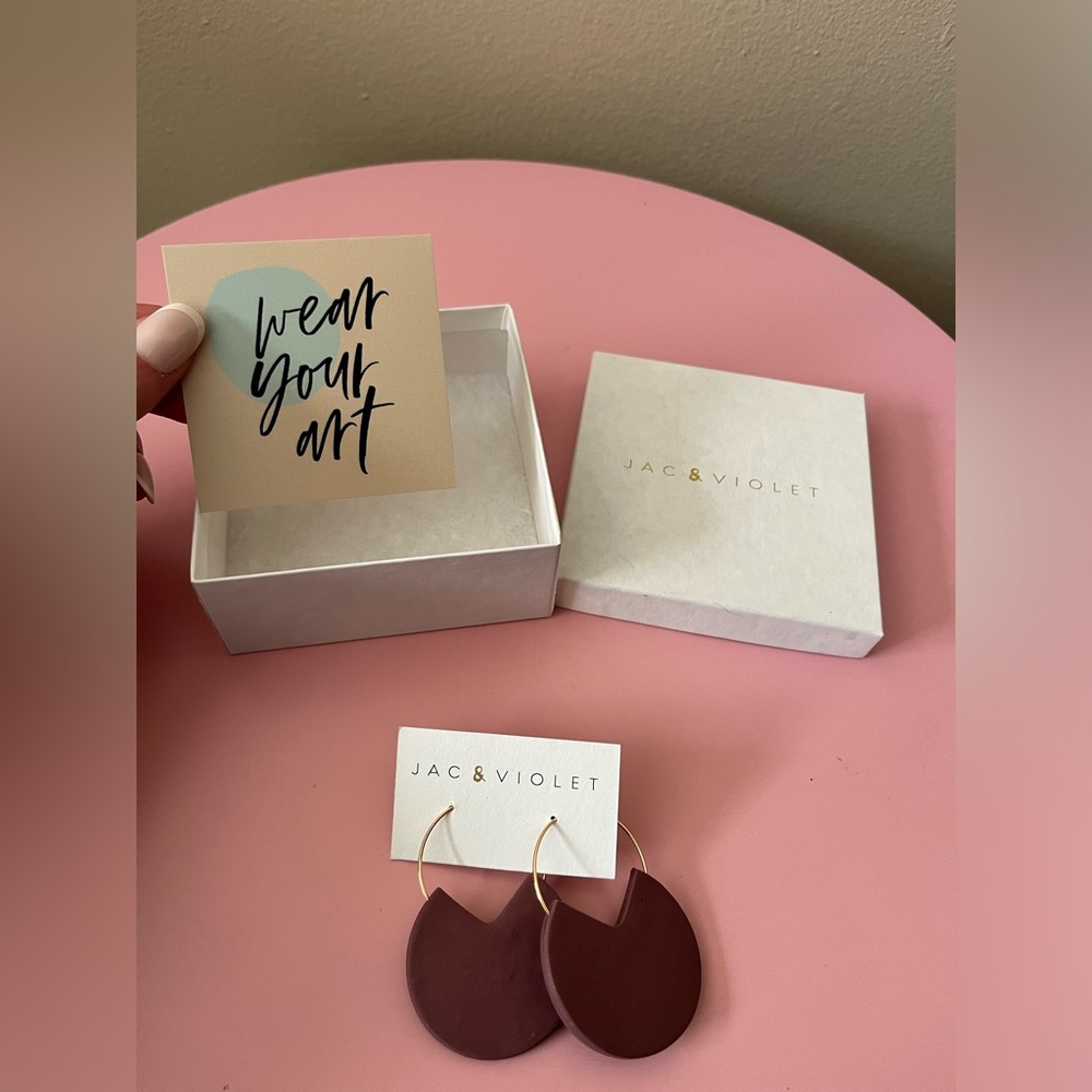 Jac & Violet Clay Earrings - Picture 3 of 4